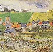 View of Auvers, Vincent Van Gogh